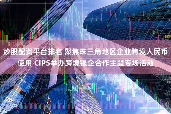 炒股配资平台排名 聚焦珠三角地区企业跨境人民币使用 CIPS举办跨境银企合作主题专场活动